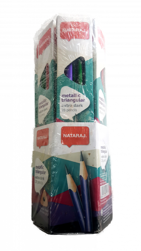 Nataraj metallic triangula pencil Set Of 6 Packs